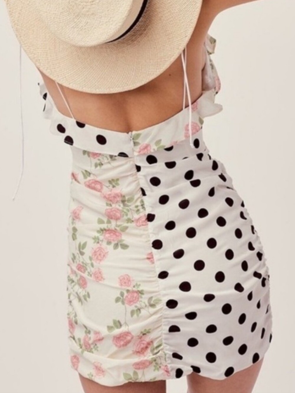 For Love & Lemons Mochi Shirred Mini Dress SzS - Picture 3 of 9